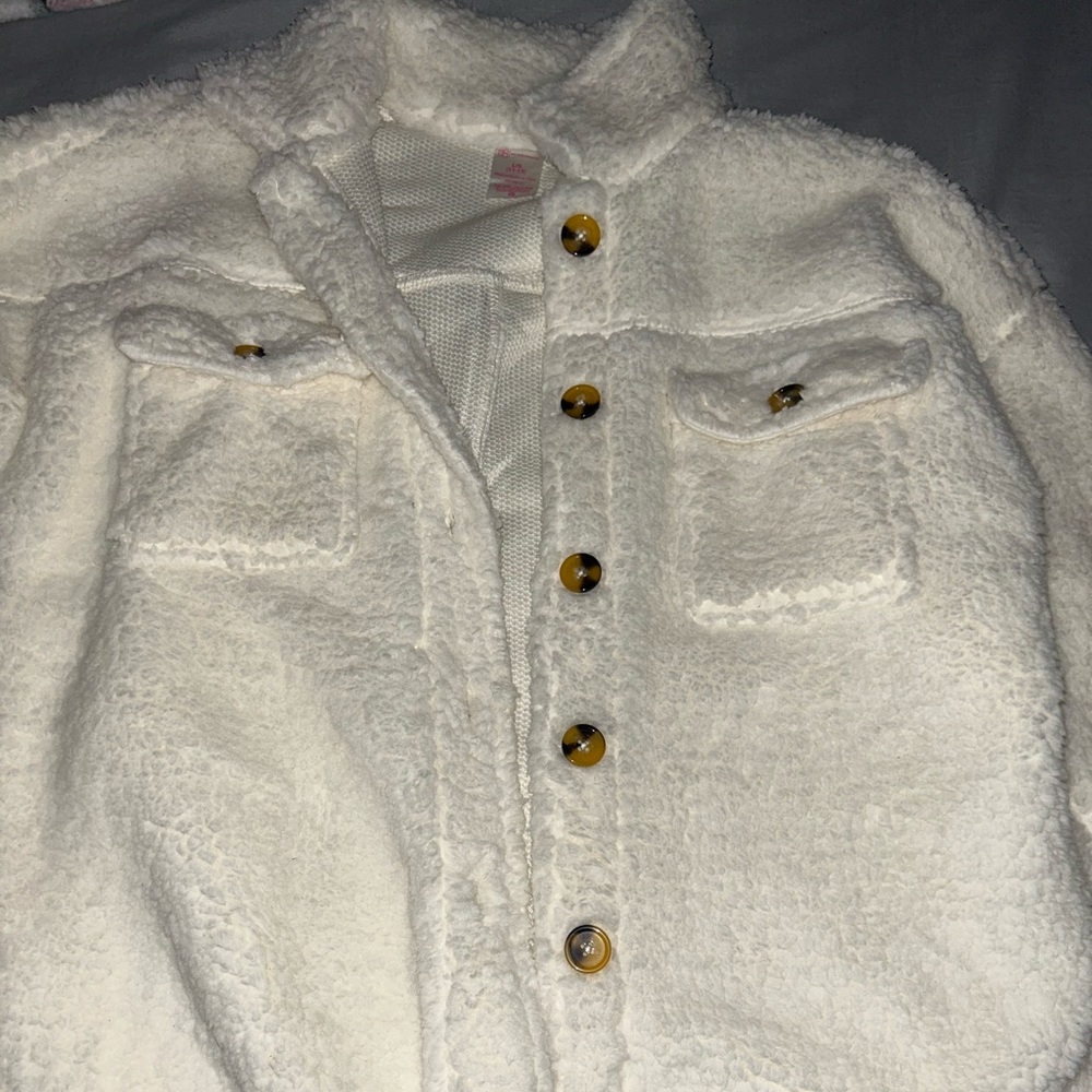 White with buttons jacket